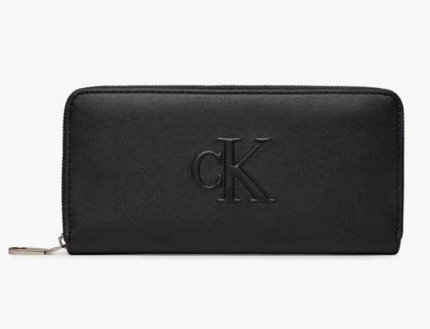 BILLETERO CALVIN KLEIN SCULPTED ZIP MUJER