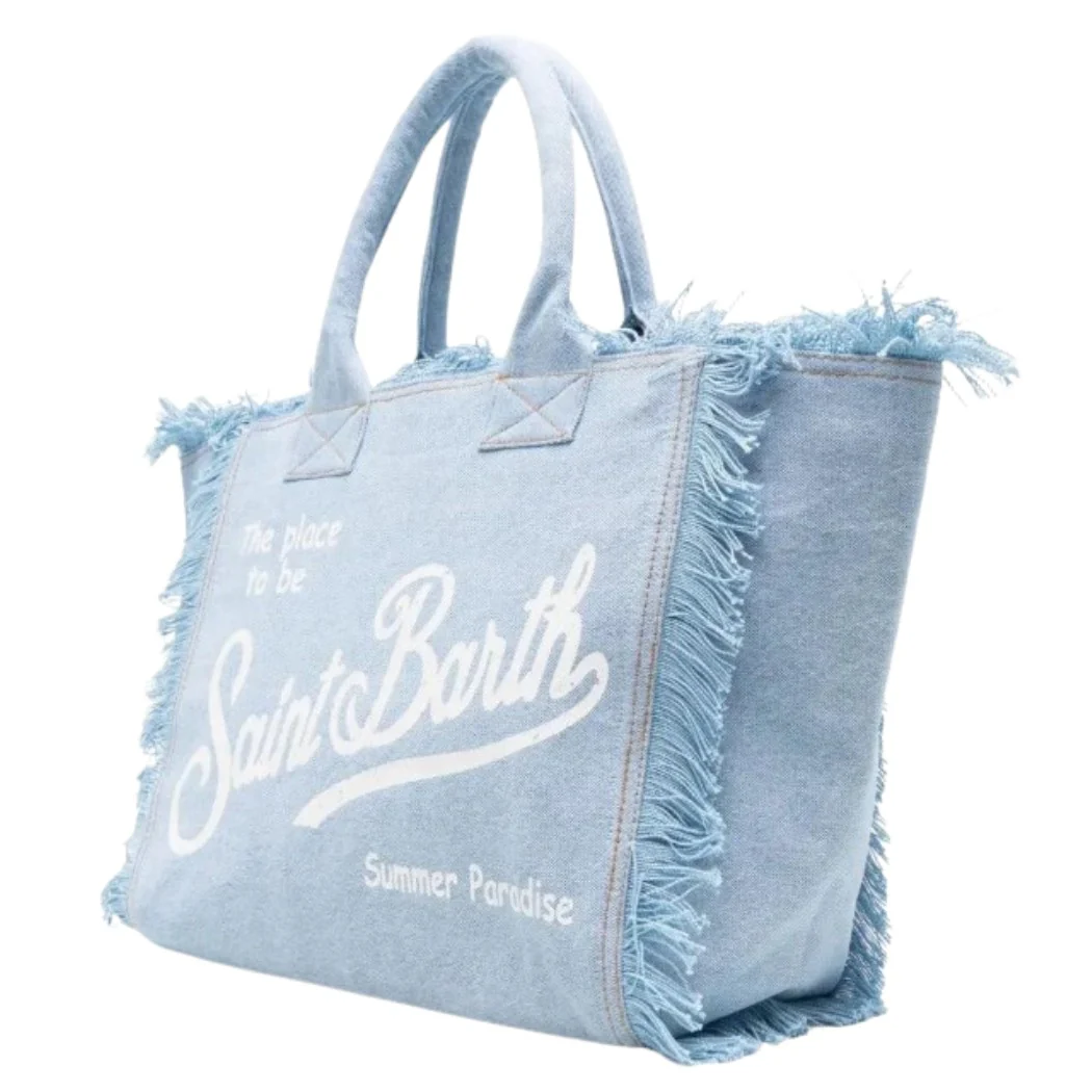 BOLSO SAINT BARTH VANITY DENIM LIGTH MUJER - Image 2