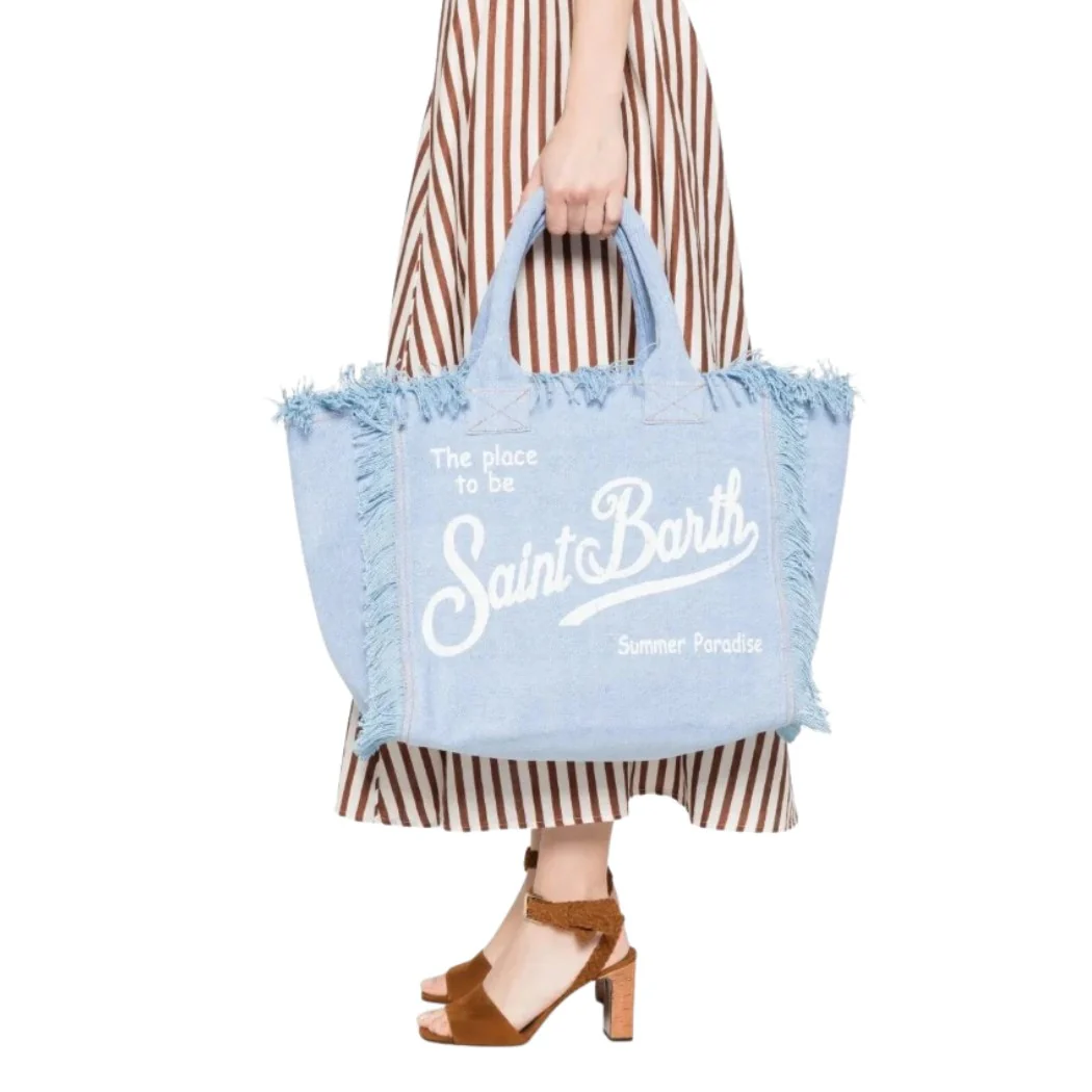 BOLSO SAINT BARTH VANITY DENIM LIGTH MUJER - Image 3
