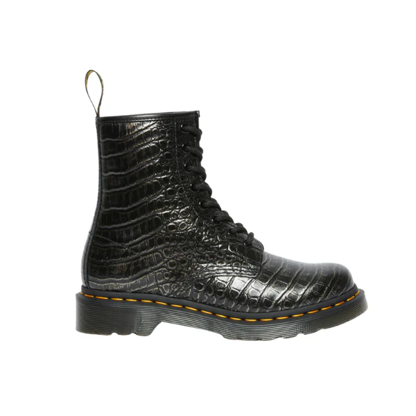 BOTAS DR. MARTENS 1460 GUN METAL EMBSS MUJER - Image 2