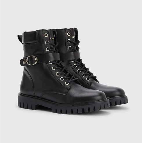 BOTAS BUCKLE LACE UP TOMMY HILFIGER MUJER - Image 2