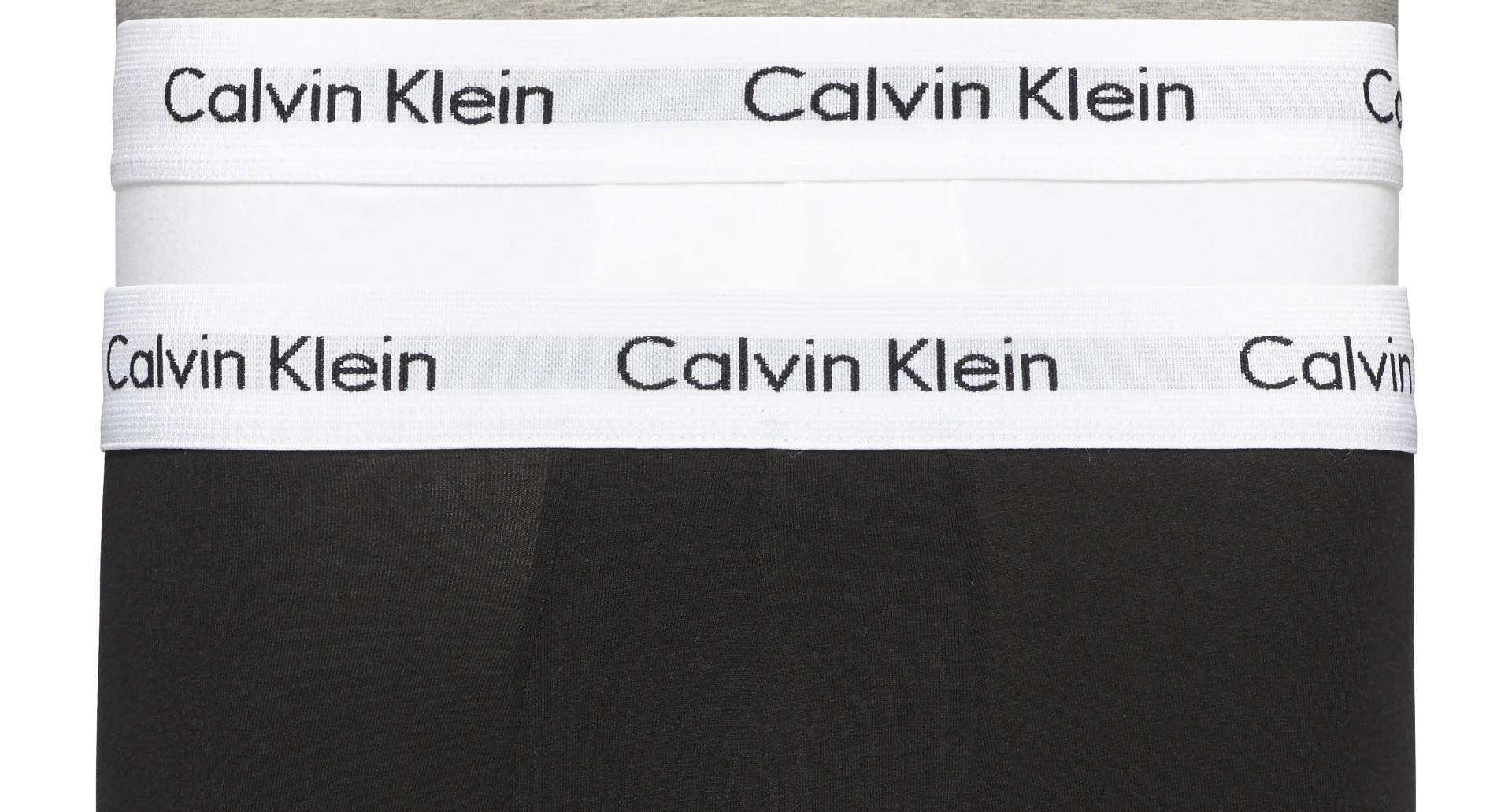 BOXER CALVIN KLEIN LOW RISE 3PK BLACK/WHITE/GREY T-L - Image 2