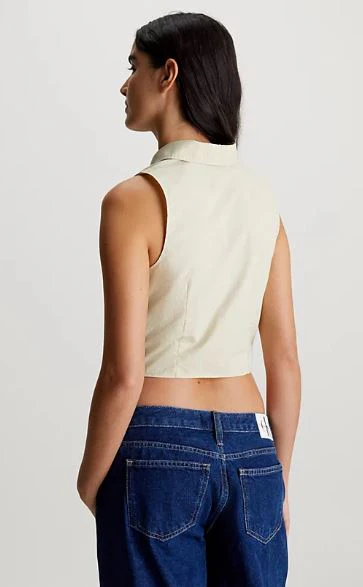 CAMISA CALVIN KELIN WOVEN LABEL MUJER - Image 2