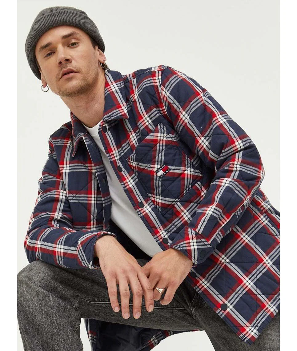 CAMISA TOMMY HILFIGER PADDED CHECK HOMBRE