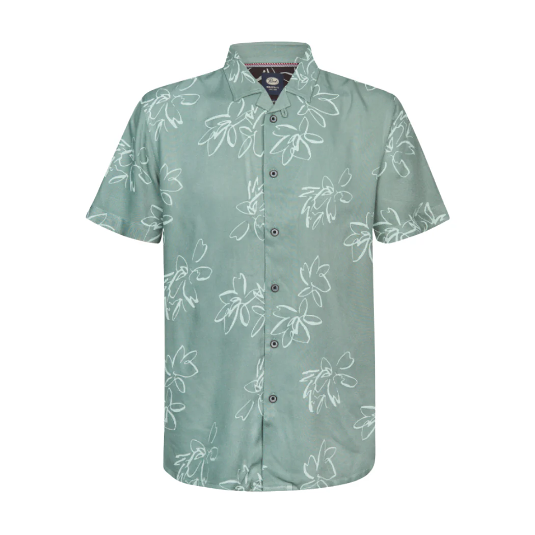 CAMISA PETROL INDUSTRIES SLEEVE AOP HOMBRE