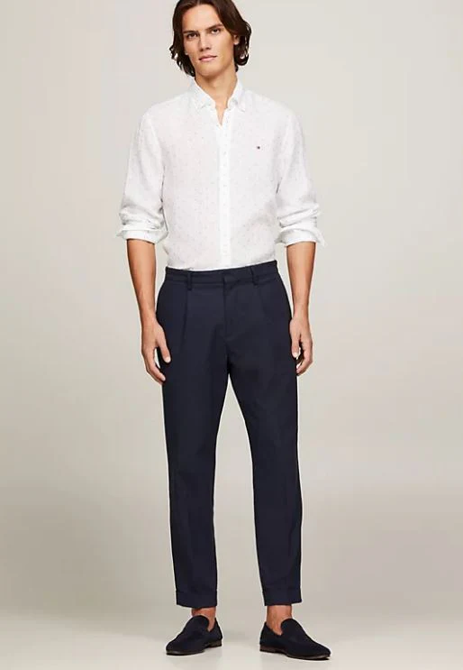 CAMISA TOMMY HILFIGER LINEN FIL COUPE HOMBRE