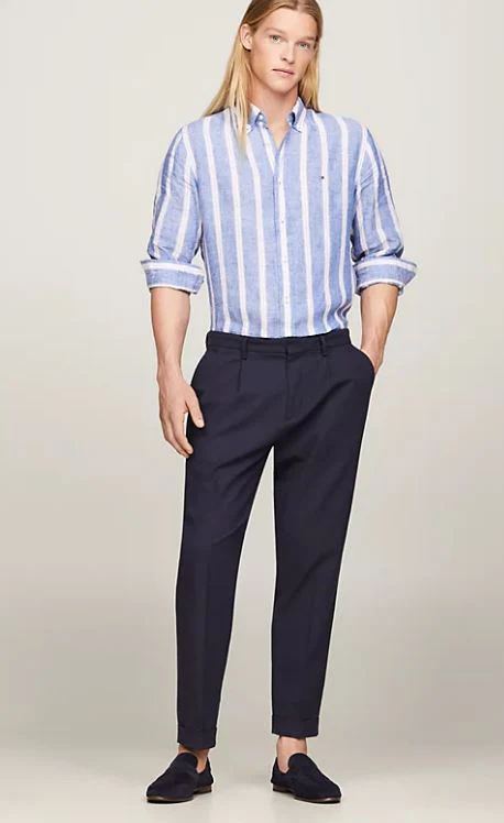 CAMISA TOMMY HILFIGER LINEN TRIPLE HOMBRE - Image 2