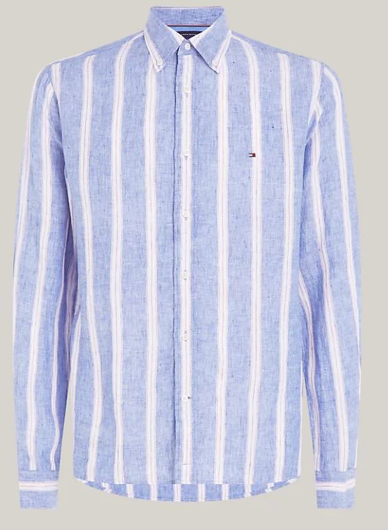CAMISA TOMMY HILFIGER LINEN TRIPLE HOMBRE - Image 4