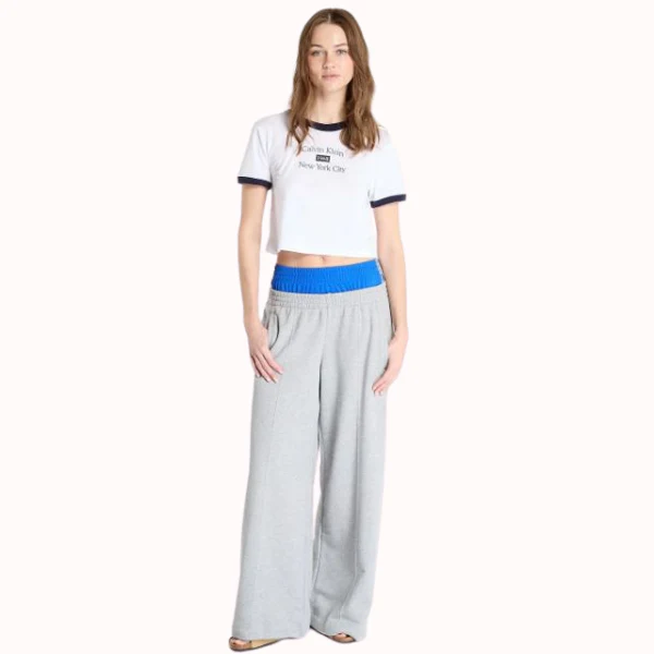 CAMISETA CALVIN KLEIN DRAPEY CROP MUJER - Image 3