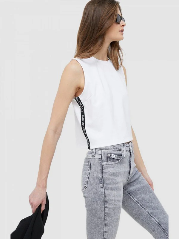 CAMISETA LOGO TAPE MILANO CALVIN KLEIN MUJER