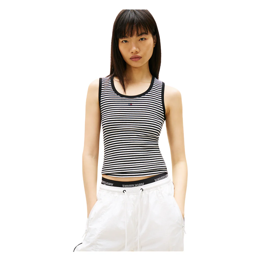 CAMISETA TOMMY JEANS ESSENTIAL RIB MUJER - Image 2