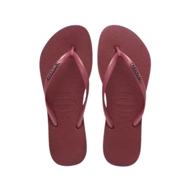 CHANCLA HAVAIANAS SLIM LOGO METALLIC MUJER