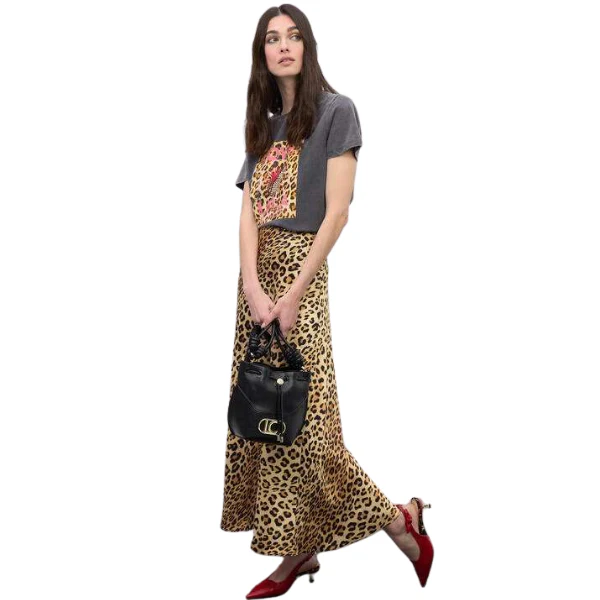 FALDA LOLA CASADEMUNT SATEN ANIMAL MUJER - Image 2