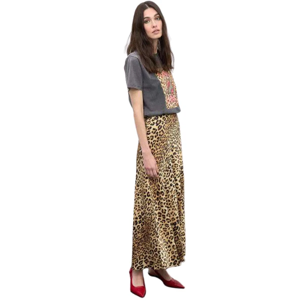 FALDA LOLA CASADEMUNT SATEN ANIMAL MUJER - Image 3
