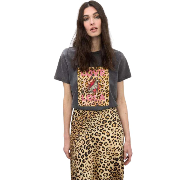 FALDA LOLA CASADEMUNT SATEN ANIMAL MUJER - Image 5