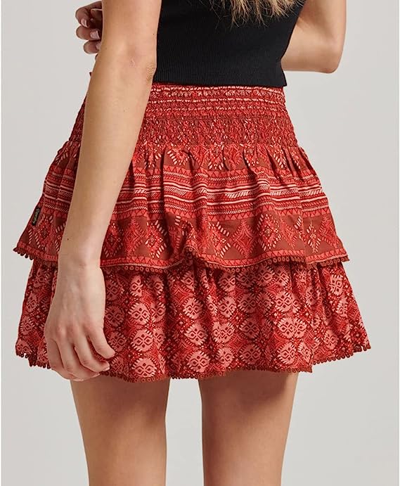 FALDA VINTAGE TIERED MINI SUPERDRY MUJER - Image 2