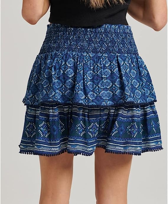 FALDA VINTAGE TIERED MINI SUPERDRY MUJER - Image 2