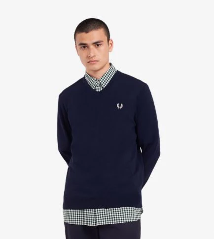 JERSEY CLASSIC V NECK FRED PERRY HOMBRE - Image 3