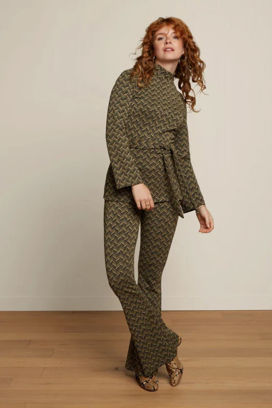 PANTALON BORDER FLARED KING LOUIE MUJER - Image 3