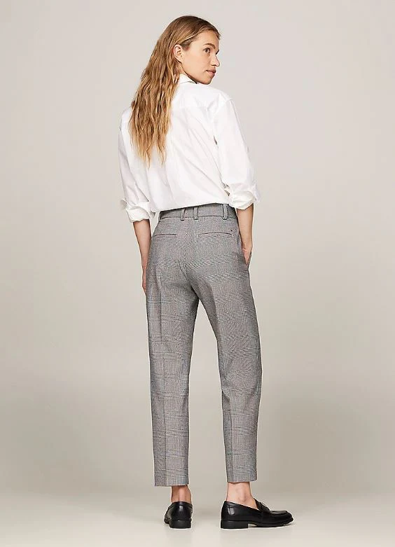 PANTALON TOMMY HILFGER POW CHECK SLIM MUJER - Image 2