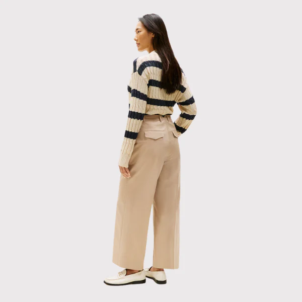 PANTALON TOMMY HILFIGER COTTON WIDE MUJER - Image 3
