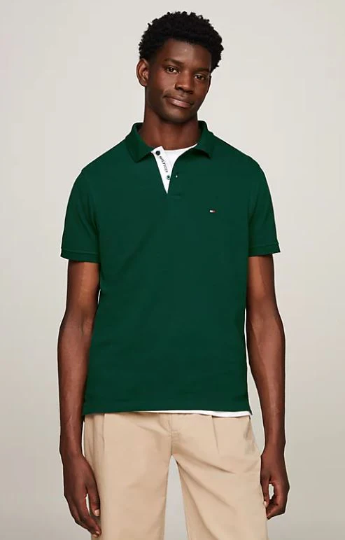 POLO TOMMY HILFIGER MONOTYPE PLACKET HOMBRE