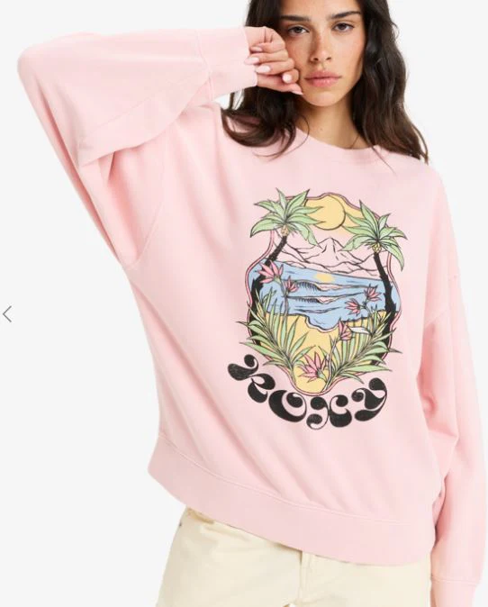 SUDADERA ROXY LINEUP TERRY MUJER