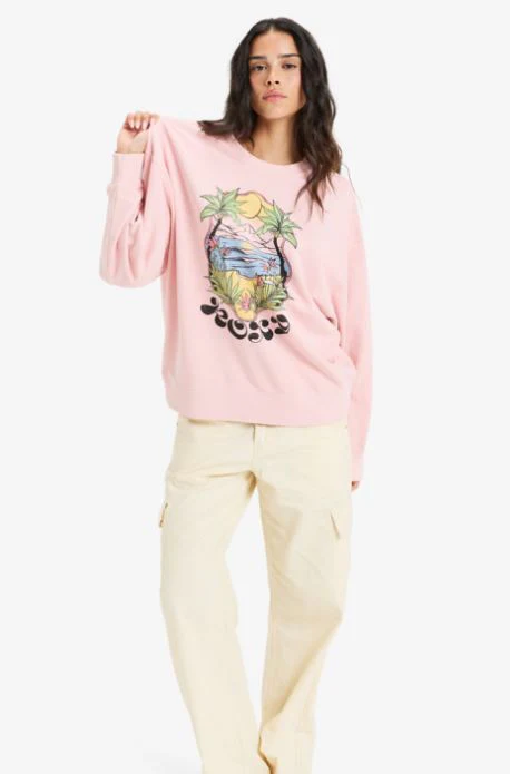 SUDADERA ROXY LINEUP TERRY MUJER - Image 2