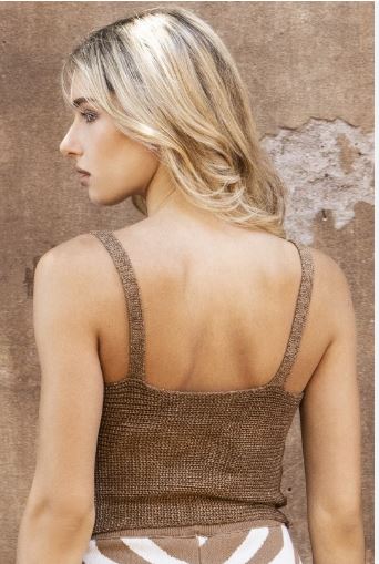 TOP AGGEL OTTON-LUREX RIBBED MUJER - Image 3