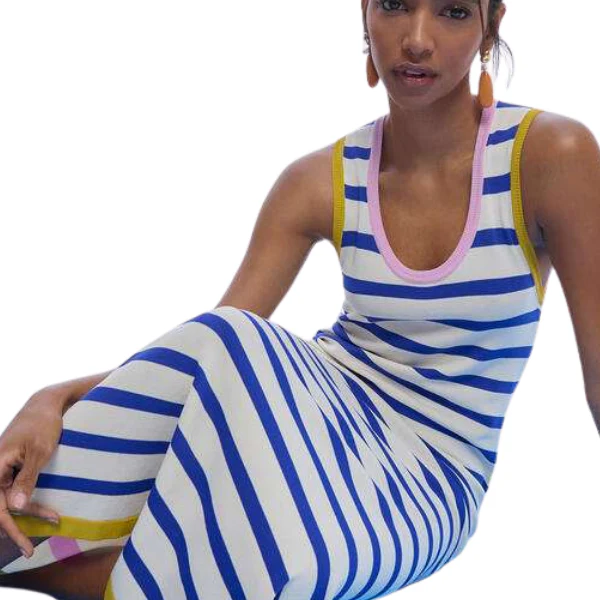 VESTIDO LOLA CASADEMUNT PUNTO RAYAS MUJER - Image 6