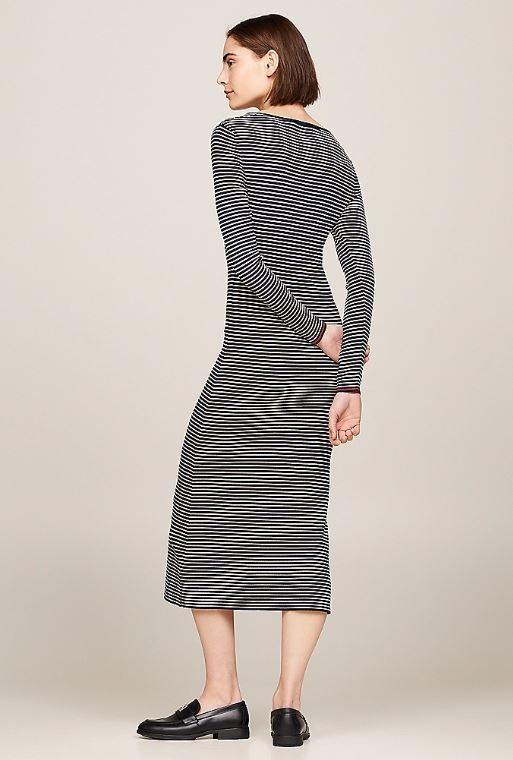 VESTIDO TOMMY HILFIGER MINI STRIPES RIB MUJER - Image 2