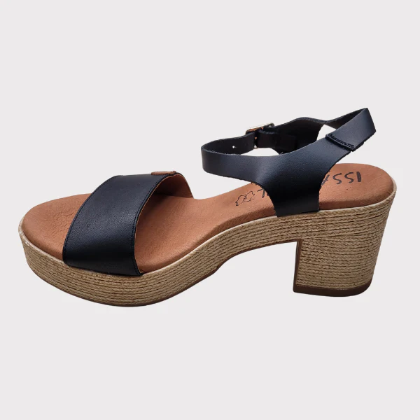 ZAPATO ISSA MIEL TACON YUTE PIEL MUJER - Image 2